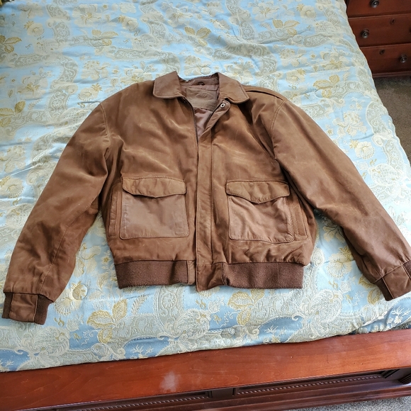 Vintage Bomber Jacket by Georgetown leather - Picture 1 of 4
